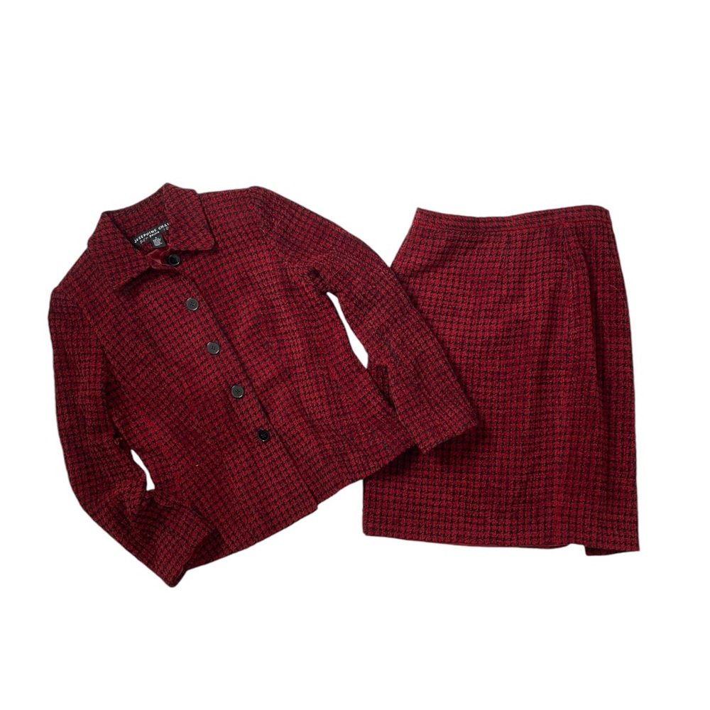 Houndstooth skirt set